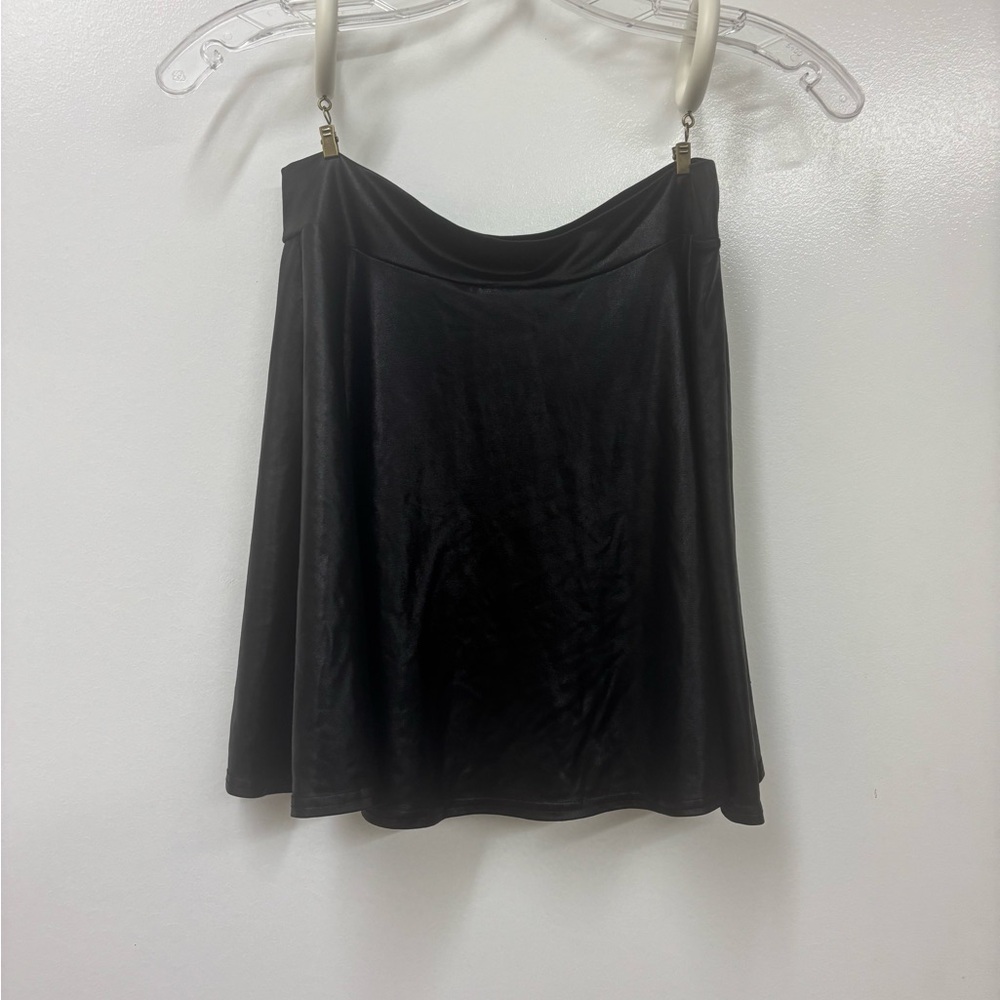 Black silk Skirt